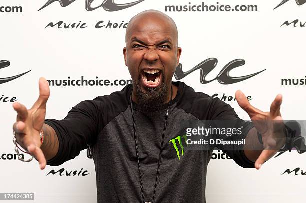 Tech N9ne visits "U&A" at Music Choice on July 25, 2013 in New York City.