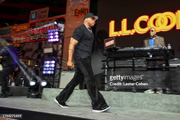 Jazzy Jeff and LL Cool J perform onstage during City of Hope's 2023 Music, Film & Entertainment Industry Spirit of Life® Gala honoring Lyor Cohen,...