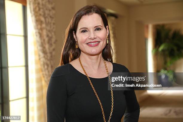 Actress Geena Davis attends the 2013 NEW Executive Leaders Forum at Terranea Resort on July 25, 2013 in Rancho Palos Verdes, California.