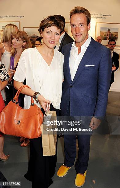 Kate Silverton and Ben Fogle attend the private view of 'Sentebale - Stories Of Hope', showcasing images by Getty Images' Royal photographer Chris...