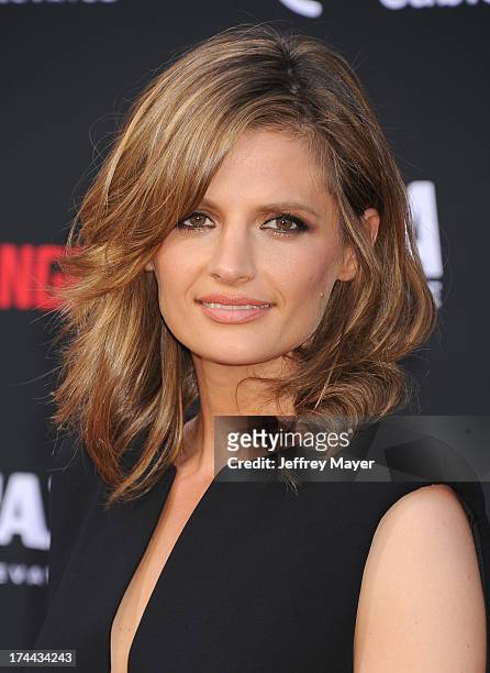 Actress Stana Katic arrives at 'The Lone Ranger' World Premiere at Disney's California Adventure on June 22, 2013 in Anaheim, California.