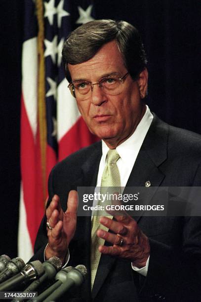 Senate Majority Leader Trent Lott announces 25 April 2000 in Washington, DC, the US Senate will next week conduct hearings focused on the the use of...