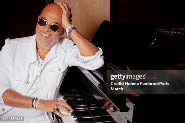 Singer Pascal Obispo is photographed for Paris Match on August 28 ...