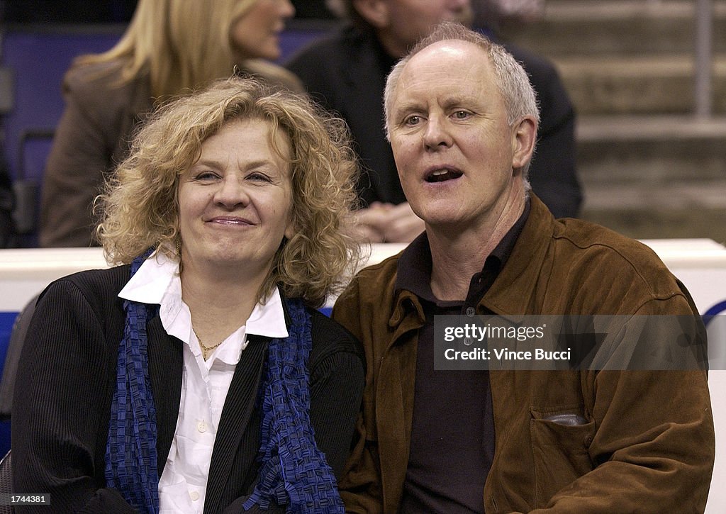 Celebrities At Lakers-Nets Game in Los Angeles