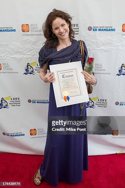 Actress Ally Sheedy attends the 16th Annual Long Island International Film Expo - Award Ceremony and Party at Bellmore Movies on July 25, 2013 in...