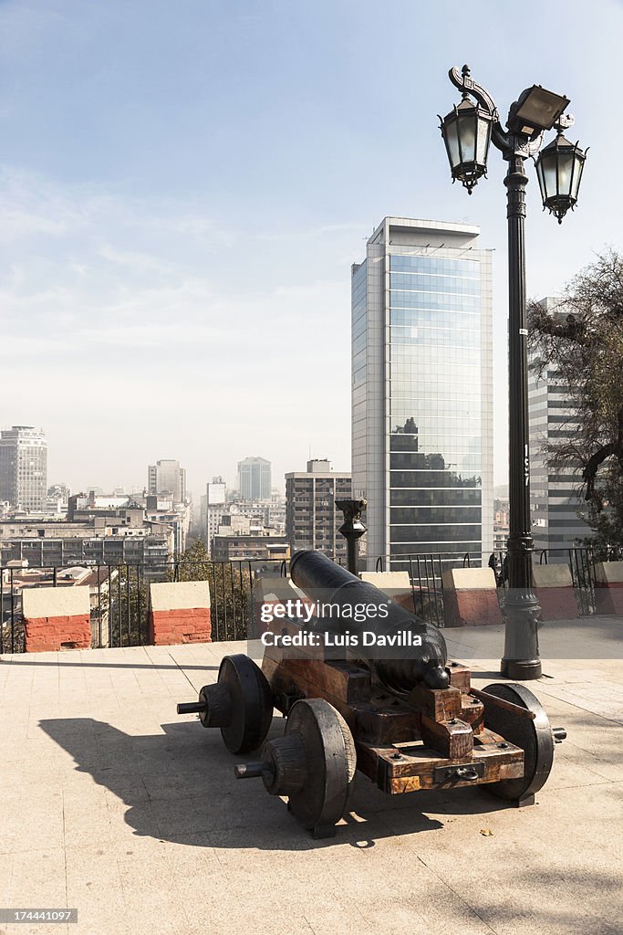 Santiago from park of santa lucia