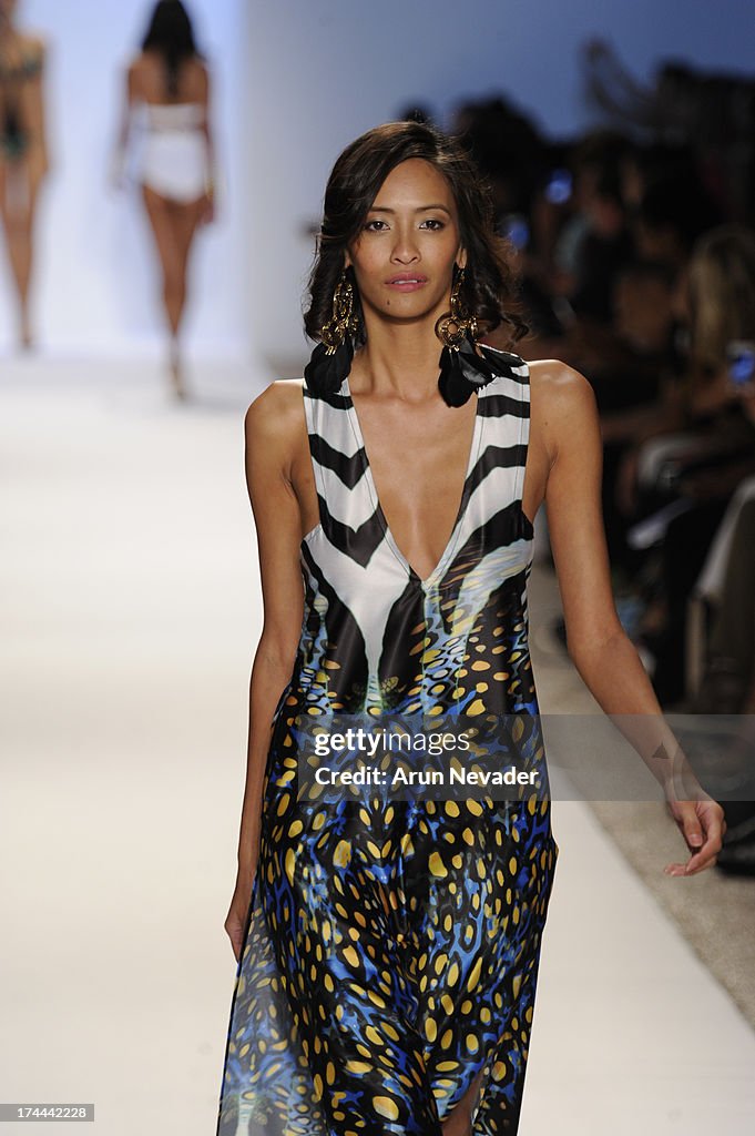 A.Che Swimwear/AguaClara Swimwear/Aquarella Swimwear/Caitlin Kelly Swimwear At Mercedes-Benz Fashion Week Swim 2014 - Runway