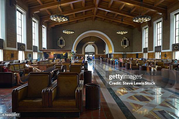 union station, los angeles - union station los angeles stock pictures, royalty-free photos & images