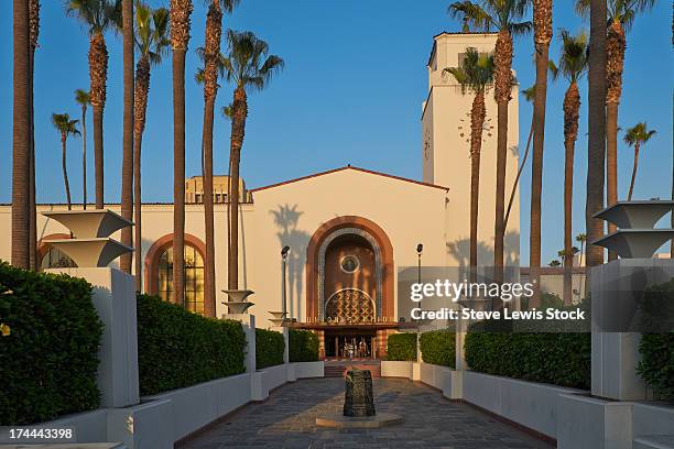 union station, los angeles - union station stock pictures, royalty-free photos & images