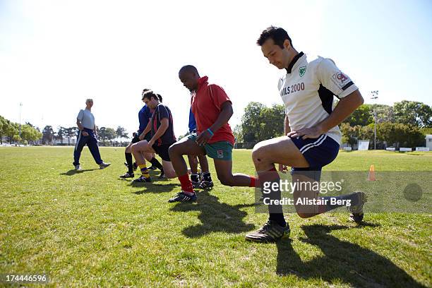 rugby team training - rugby training stock pictures, royalty-free photos & images