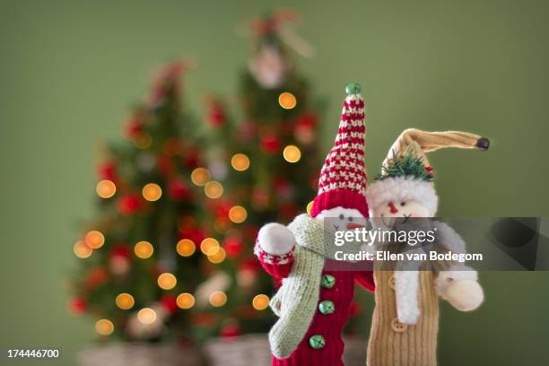 snowmen dolls - poortugaal stock pictures, royalty-free photos & images