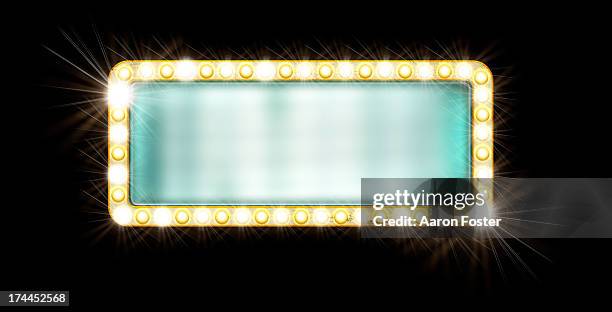 movie sign - lights stock illustrations