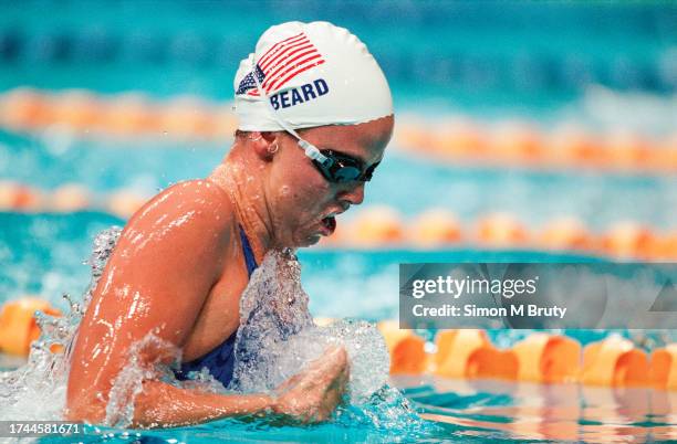 Amanda Beard of USA during the Women's 200m Breaststroke Heat at the Olympics at the Sydney International Aquatic Centre on September 20th, 2000 in...
