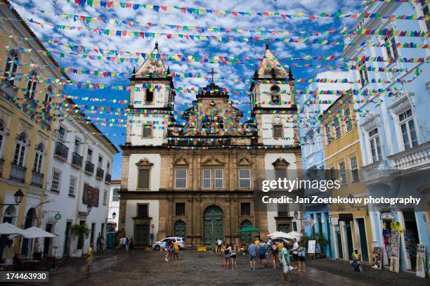 são francisco church in salvador - san francisco church stock pictures, royalty-free photos & images