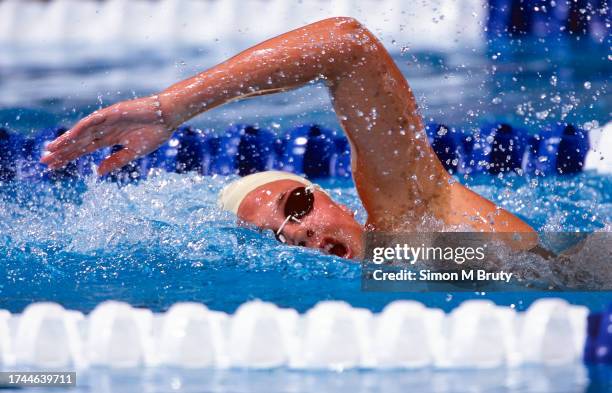 Kaitlin Sandeno of the U.S.A in action during the Women's 400m Individual Medley heat during the U.S Olympic Swimming Trials at the Indiana...