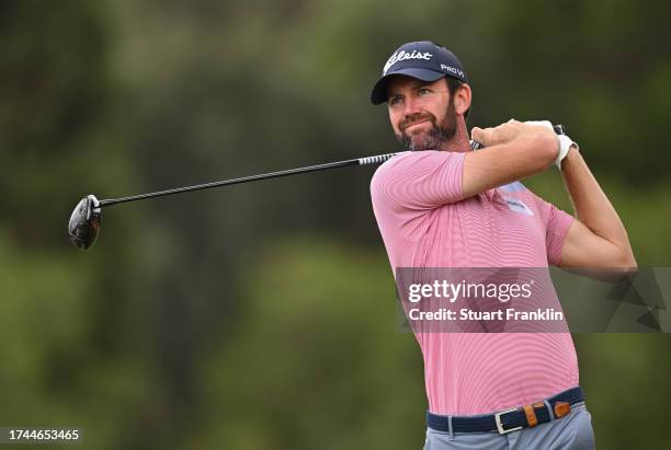 Scott Jamieson of Scotland during Day One of the Estrella Damm N.A. Andalucía Masters at Real Club de Golf Sotogrande on October 19, 2023 in San...