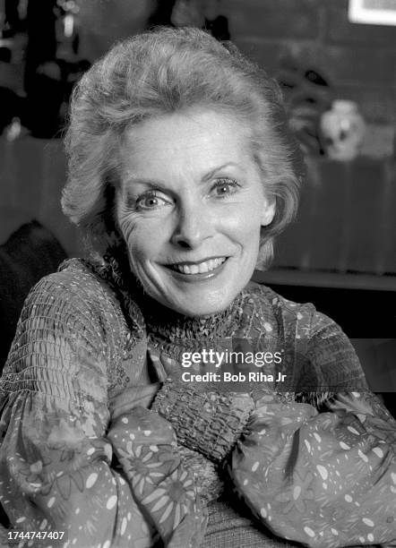 Actress Janet Leigh portrait session at her home, October 4, 1984 in Los Angeles, California.