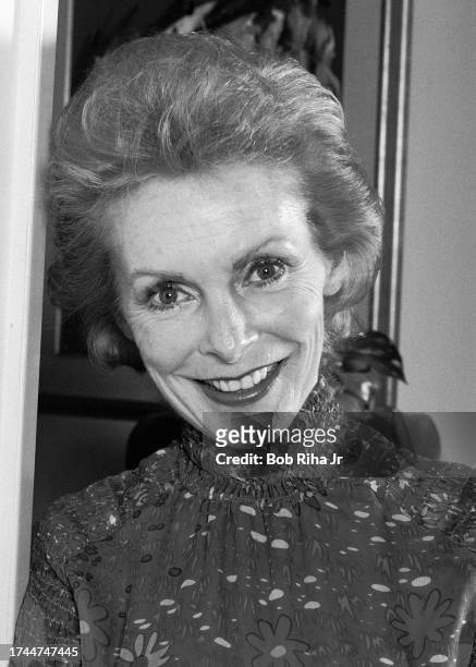 Actress Janet Leigh portrait session at her home, October 4, 1984 in Los Angeles, California.