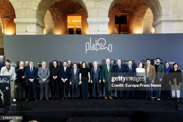 The composer Lucas Vidal, the actor Antonio Resines, the vice minister of Culture and Tourism, Daniel Martinez Rodriguez, the general director of the...