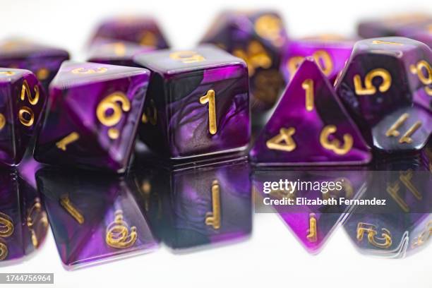 polyhedral dices - sorte imagens e fotografias de stock