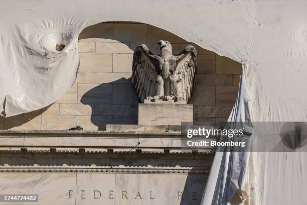 The Marriner S. Eccles Federal Reserve building during a renovation in Washington, DC, US, on Tuesday, Oct. 24, 2023. The Federal Reserve chair last...