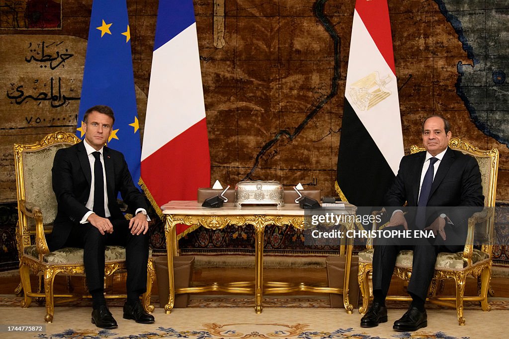 TOPSHOT-EGYPT-FRANCE-ISRAEL-PALESTINIAN-DIPLOMACY