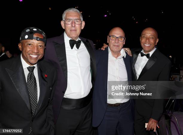 Kevin Liles, CEO of 300 Entertainment, Honoree Lyor Cohen, Global Head of Music at YouTube and Google, Alex Jordanov and Russell Simmons attend City...
