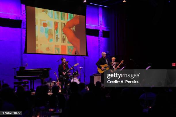Wesley Stace performs as part of Wesley Stace's "Cabinet Of Wonders" variety revue at City Winery on October 15, 2023 in New York City.