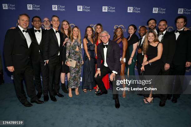 Honoree Lyor Cohen, Global Head of Music at YouTube and Google with YouTube staff attend City of Hope's 2023 Music, Film & Entertainment Industry...