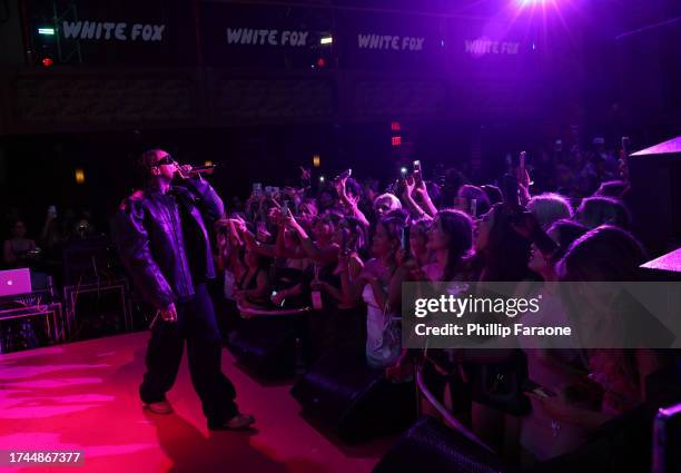 Tyga performs onstage during the White Fox 10th Birthday Party at TAO on October 18, 2023 in Los Angeles, California.
