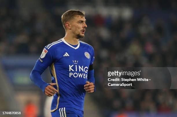 Leicester City's Kiernan Dewsbury-Hall during the Sky Bet Championship match between Leicester City and Sunderland at The King Power Stadium on...