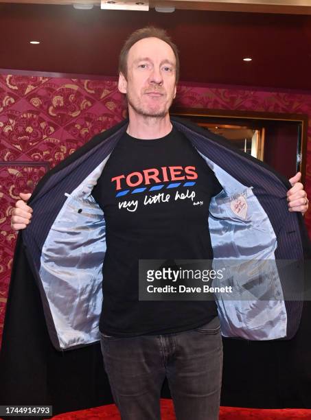 David Thewlis attends the press night performance of "Dear England" at The Prince Edward Theatre on October 19, 2023 in London, England.