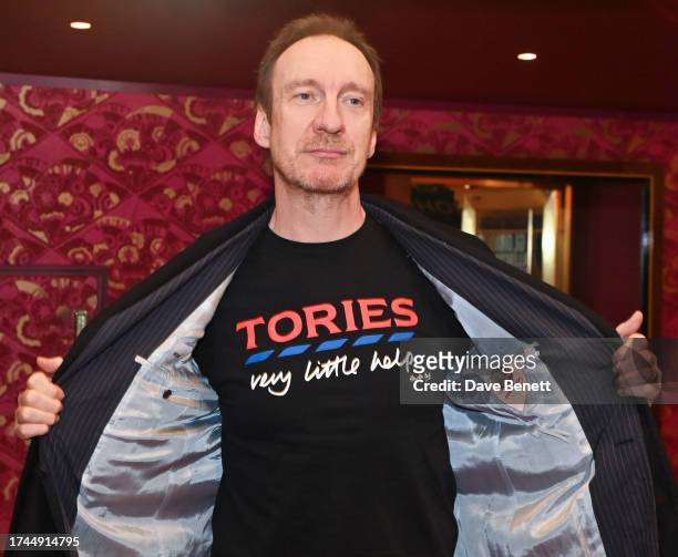 David Thewlis attends the press night performance of "Dear England" at The Prince Edward Theatre on October 19, 2023 in London, England.