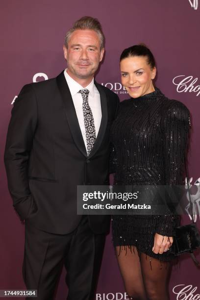 Sascha Röntgen-Schmitz and Julia Röntgen attend the Tribute To Bambi 2023 at JW Marriott Hotel Berlin on October 19, 2023 in Berlin, Germany.