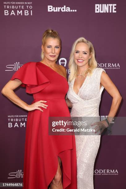 Giulia Siegel and Alessandra Geissel attend the Tribute To Bambi 2023 at JW Marriott Hotel Berlin on October 19, 2023 in Berlin, Germany.