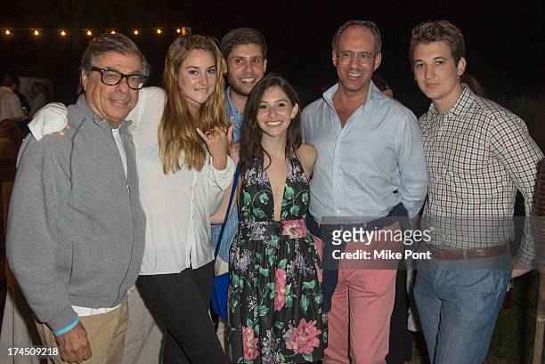 Bob Colacello , Shailene Woodley , Andrew Saffir , Miles Teller and guests attend The Hollywood Reporter & Samsung with The Cinema Society screening...