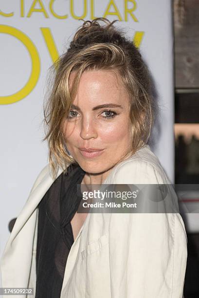 Actress Melissa George attends The Hollywood Reporter & Samsung with The Cinema Society screening of A24's "The Spectacular Now" at The Crow's Nest...