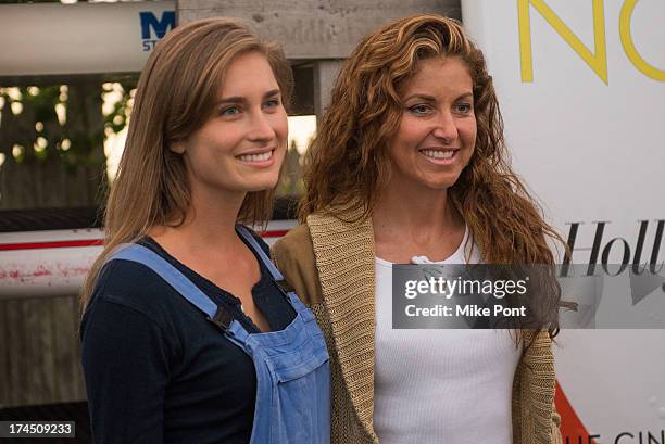 Lauren Bush Lauren and Dylan Lauren attend The Hollywood Reporter & Samsung with The Cinema Society screening of A24's "The Spectacular Now" at The...