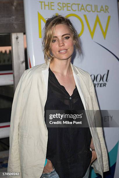 Actress Melissa George attends The Hollywood Reporter & Samsung with The Cinema Society screening of A24's "The Spectacular Now" at The Crow's Nest...