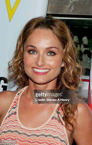 Giada De Laurentiis attends The Hollywood Reporter & Samsung with The Cinema Society screening of A24's "The Spectacular Now" at The Crow's Nest on...