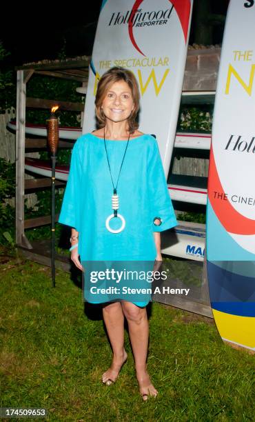 Lisa Perry attends The Hollywood Reporter & Samsung with The Cinema Society screening of A24's "The Spectacular Now" at The Crow's Nest on July 26,...