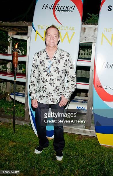 Musician Fred Schneider attends The Hollywood Reporter & Samsung with The Cinema Society screening of A24's "The Spectacular Now" at The Crow's Nest...