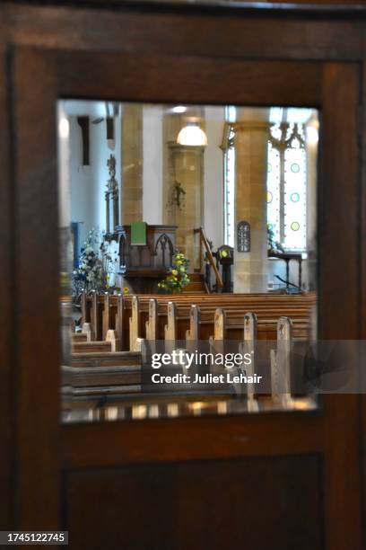 through a looking glass. - stained glass door stock pictures, royalty-free photos & images