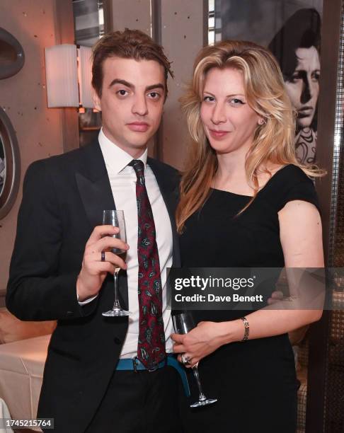 Sascha Bailey and Lucy Brown attend the VIP launch of Paper Moon London at Raffles London at The OWO on October 19, 2023 in London, England.