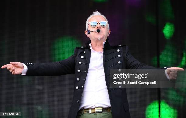 Howard Jones performs on stage on Day 2 of Rewind Festival 2013 at Scone Palace on July 27, 2013 in Perth, Scotland.