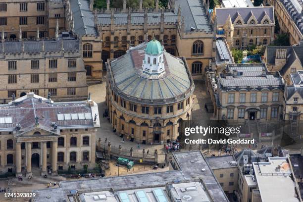 In an aerial view, The Sheldon Theatre on August 10 in Oxford, United Kingdom.