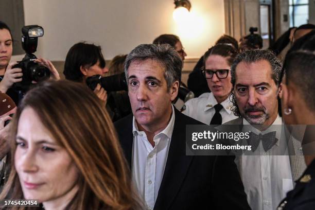 Michael Cohen, former personal lawyer to US President Donald Trump, at New York State Supreme Court in New York, US, on Wednesday, Oct. 25, 2023....