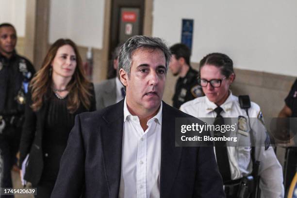 Michael Cohen, former personal lawyer to US President Donald Trump, at New York State Supreme Court in New York, US, on Wednesday, Oct. 25, 2023....