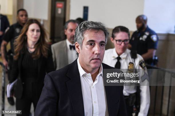 Michael Cohen, former personal lawyer to US President Donald Trump, at New York State Supreme Court in New York, US, on Wednesday, Oct. 25, 2023....