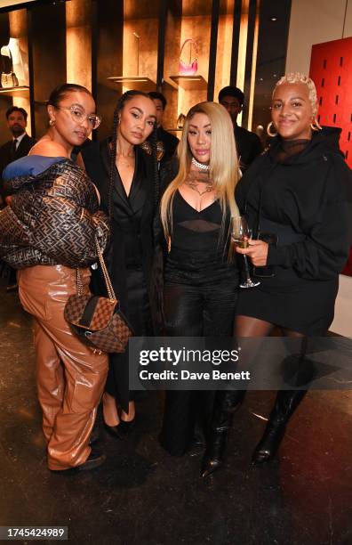 Sairah Pinnock, Leigh-Anne Pinnock, Mutya Buena and Melissa Berry attend the launch of the FENDI Winter 2023-2024 collection curated with Stefano...